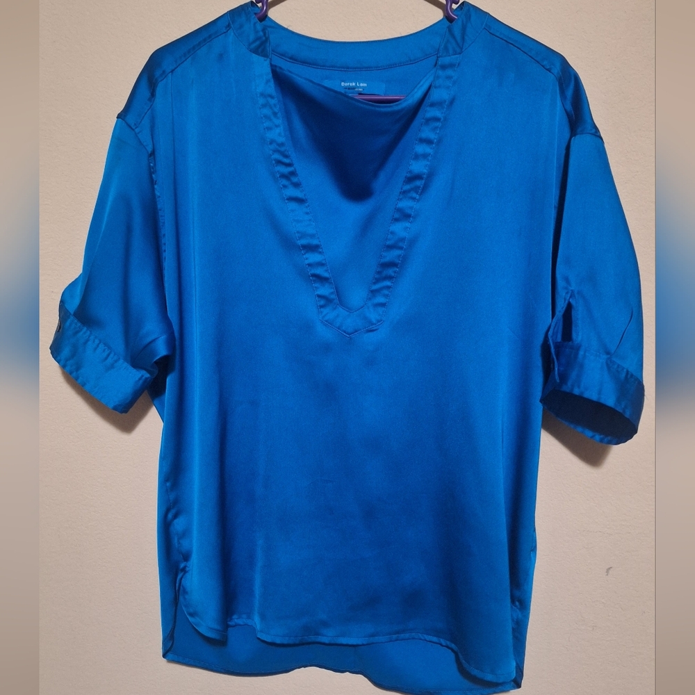 Derek Lam Royal Blue Short Sleeve Tee